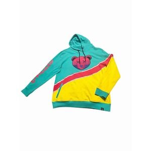 Civilized Hooded sweatshirt with embroidered bear Color Block Size 3XL